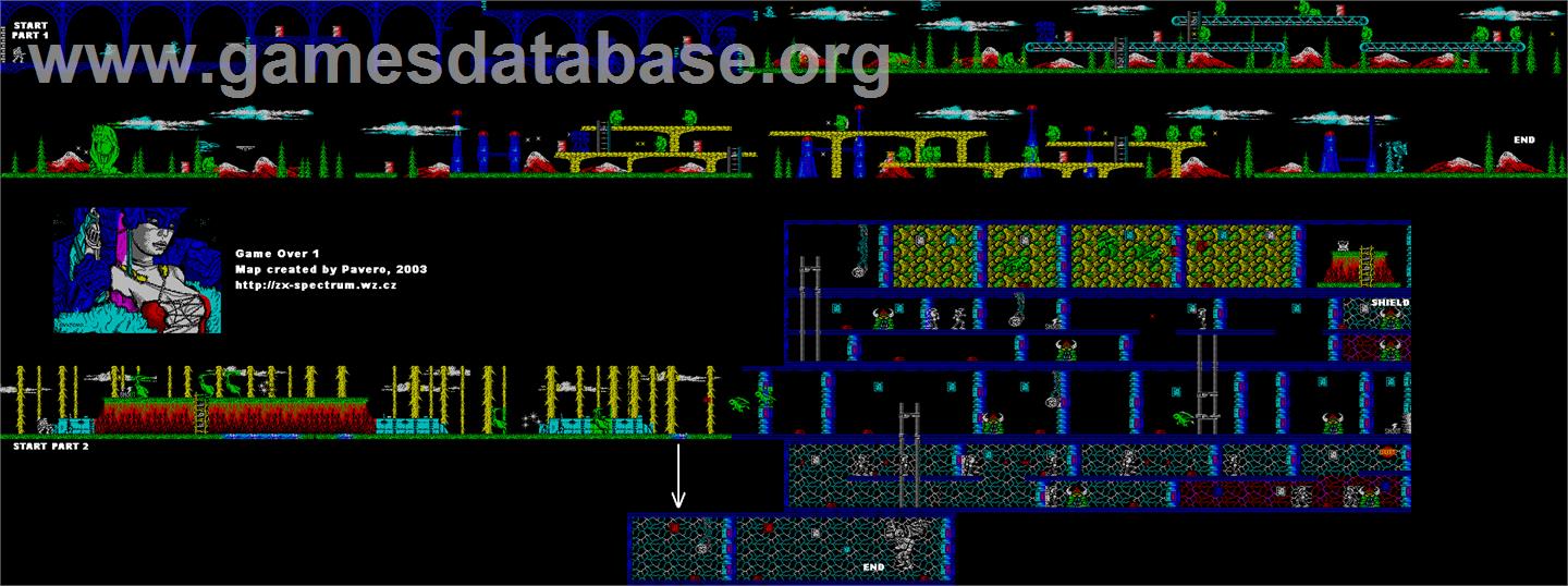Game Over - Microsoft DOS - Artwork - Map
