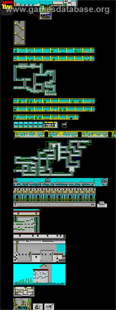 Hudson Hawk - Sinclair ZX Spectrum - Artwork - Map
