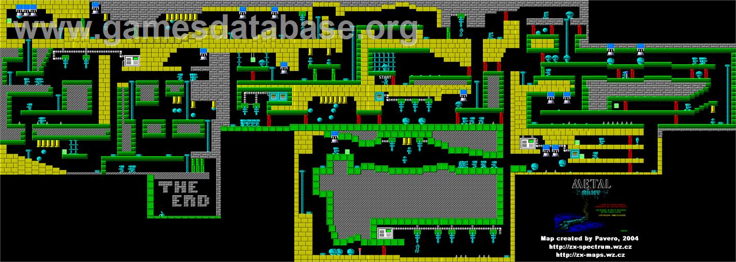 Metal Army - Sinclair ZX Spectrum - Artwork - Map
