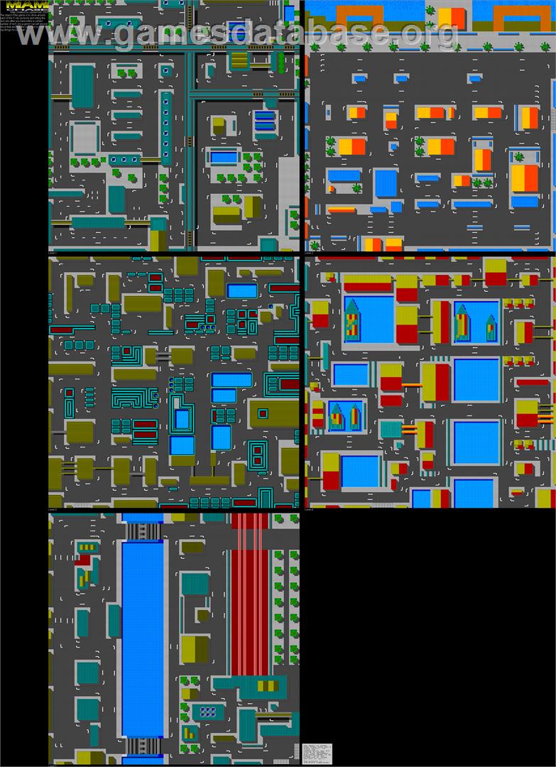 Miami Chase - Commodore Amiga - Artwork - Map