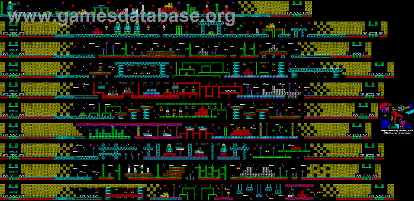 NorthStar - Sinclair ZX Spectrum - Artwork - Map