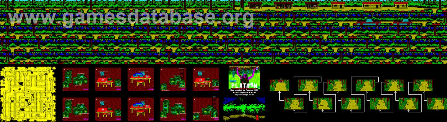 Platoon - Sinclair ZX Spectrum - Artwork - Map