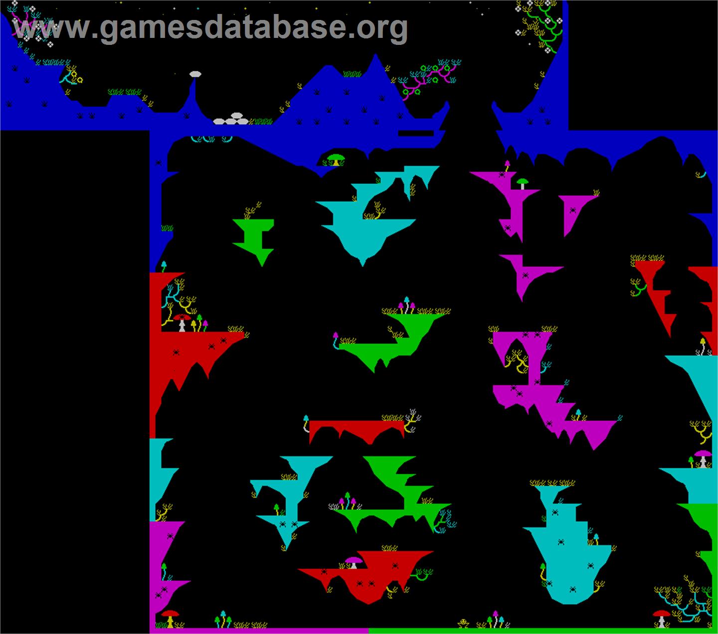Poogaboo: La Pulga 2 - MSX - Artwork - Map