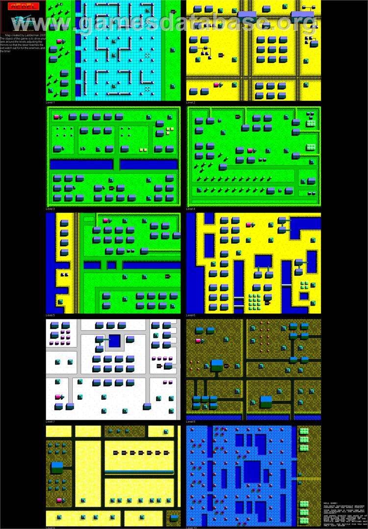 Rebel - Commodore 64 - Artwork - Map