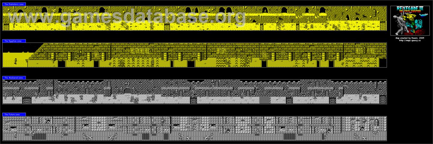 Renegade III: The Final Chapter - Sinclair ZX Spectrum - Artwork - Map