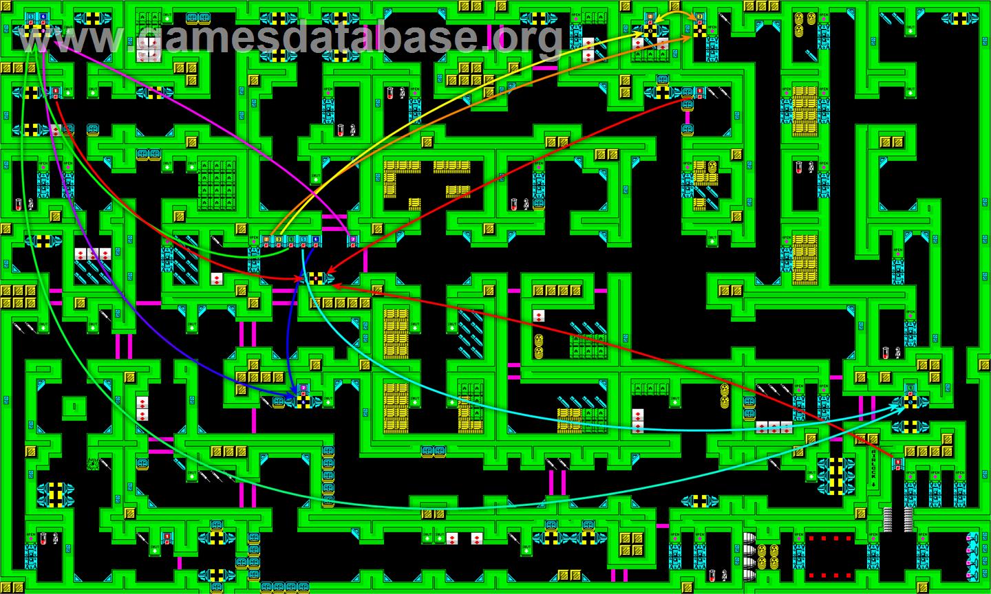 Rescue - Sinclair ZX Spectrum - Artwork - Map