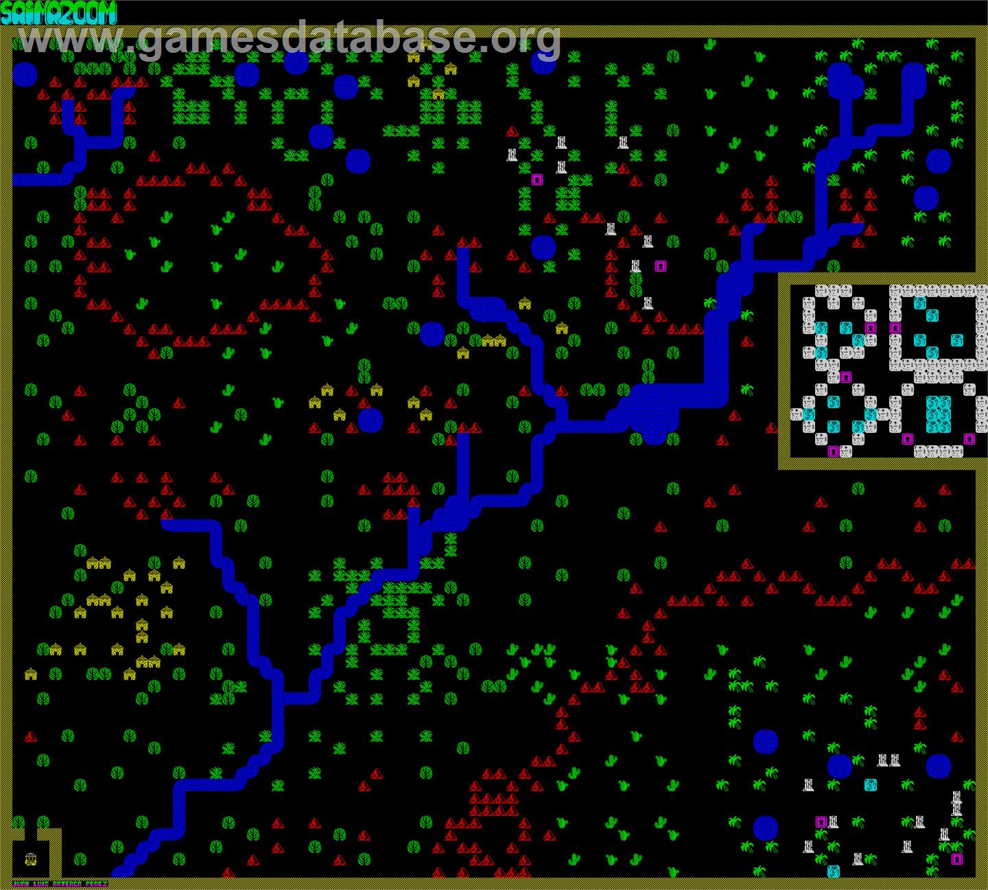 Saimazoom - MSX - Artwork - Map