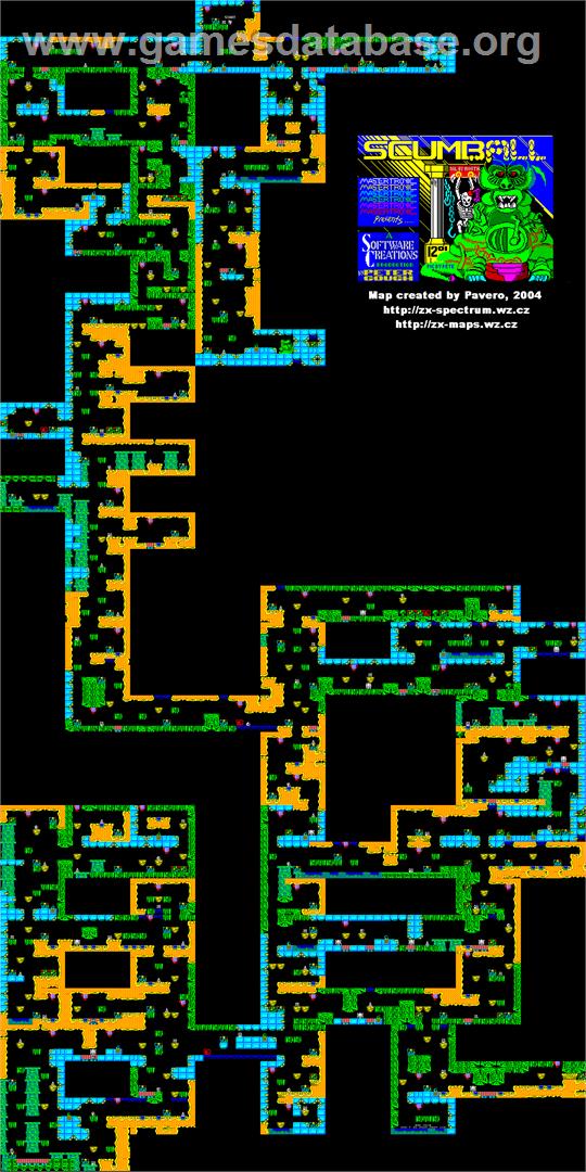 Scumball - Sinclair ZX Spectrum - Artwork - Map