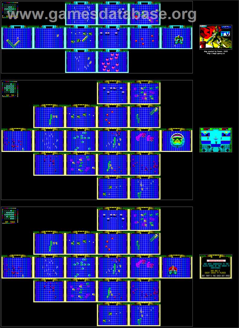 Smash T.V. - Commodore Amiga - Artwork - Map