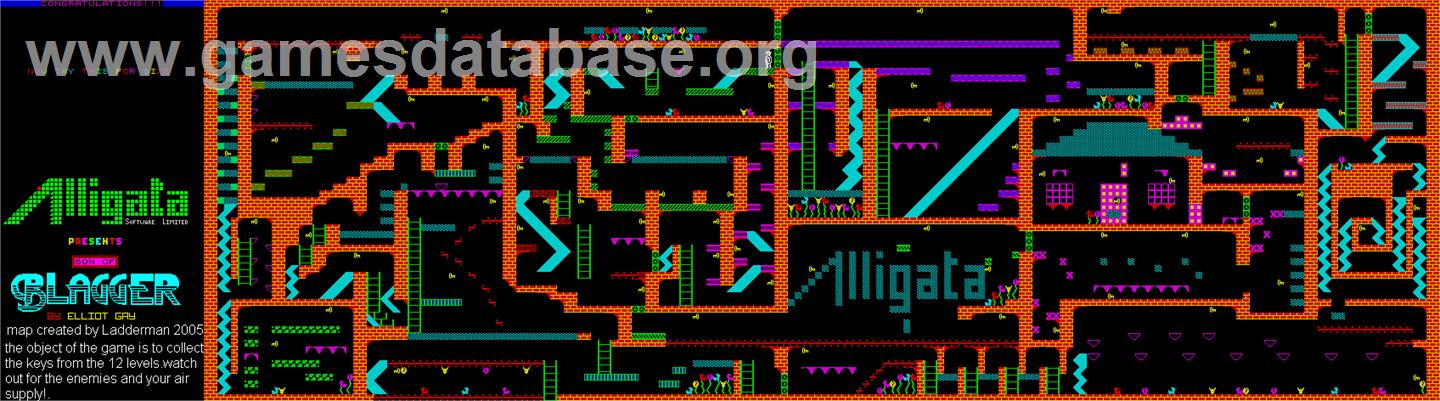 Son of Blagger - Commodore 64 - Artwork - Map