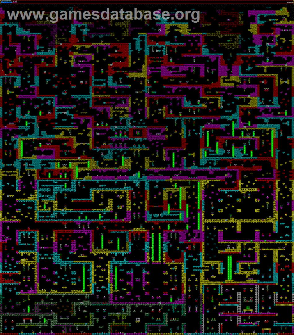 Starquake - Sinclair ZX Spectrum - Artwork - Map