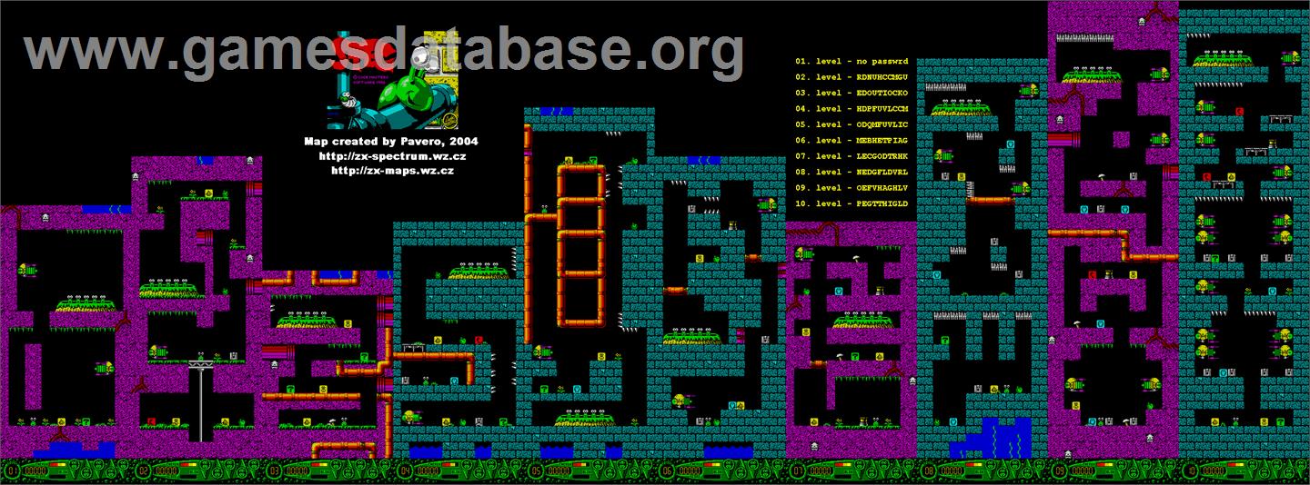 Steg the Slug - Atari ST - Artwork - Map