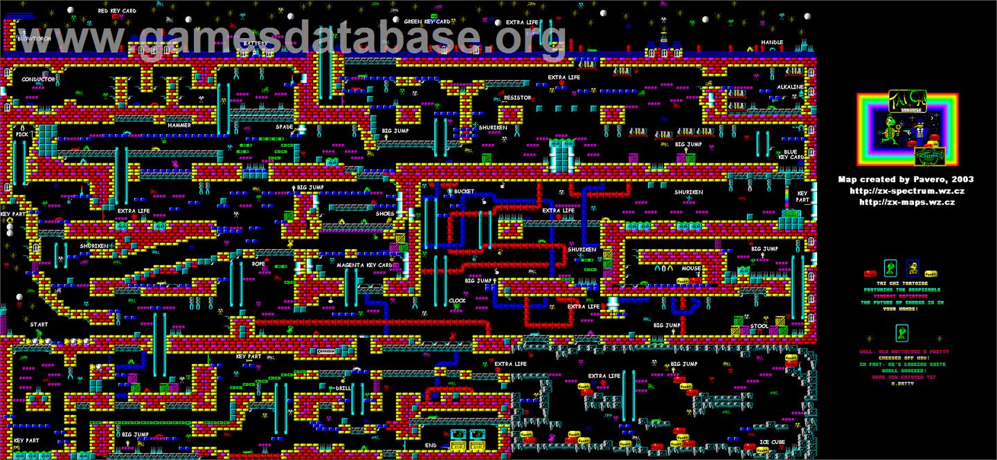 Tai-Chi Tortoise - Commodore 64 - Artwork - Map
