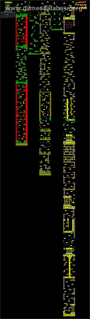 Tarzan Goes Ape! - Sinclair ZX Spectrum - Artwork - Map