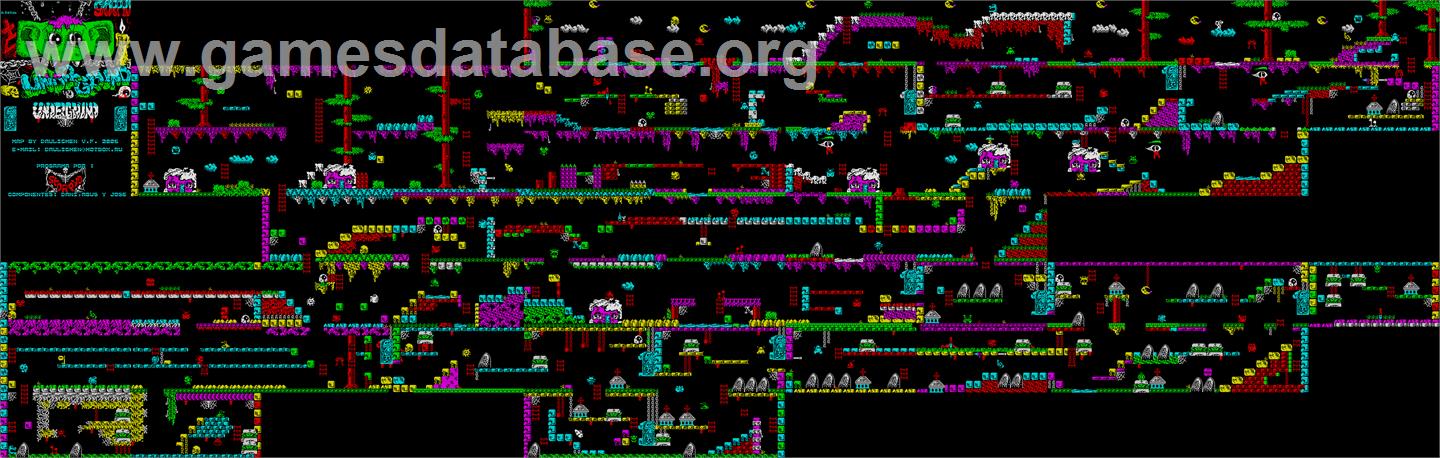 Underground - MSX 2 - Artwork - Map