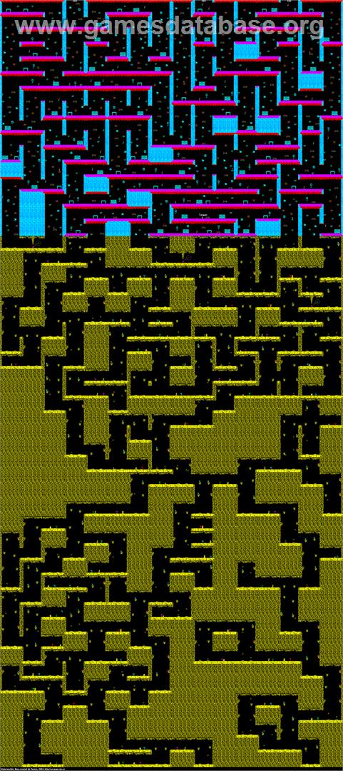 Underwurlde - Sinclair ZX Spectrum - Artwork - Map