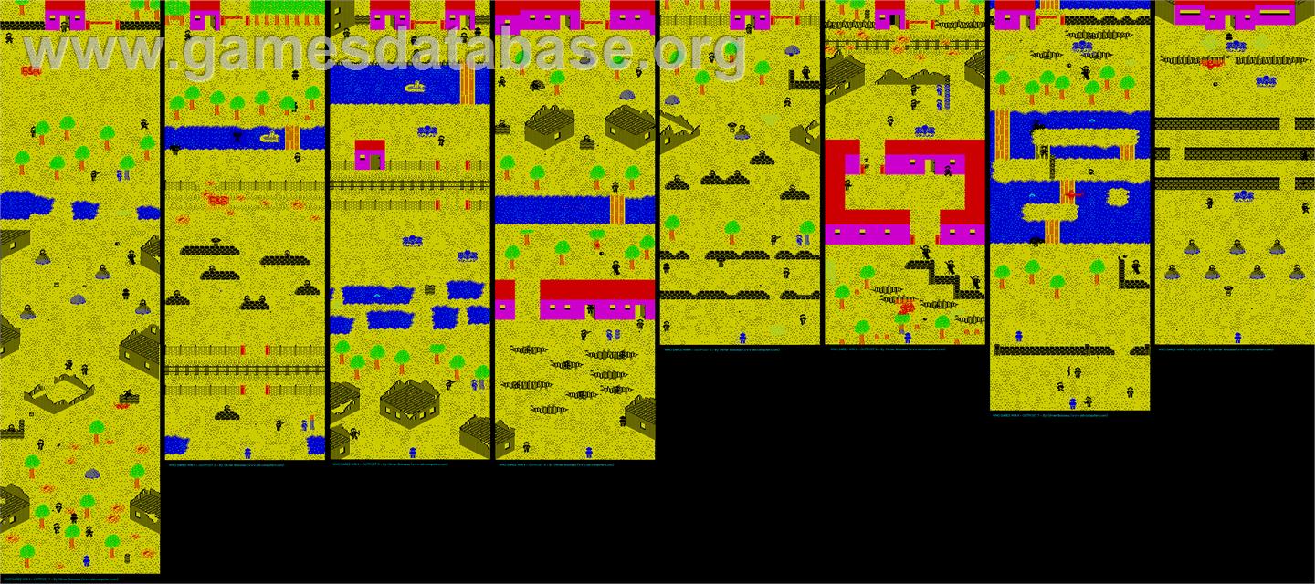 Who Dares Wins II - Sinclair ZX Spectrum - Artwork - Map