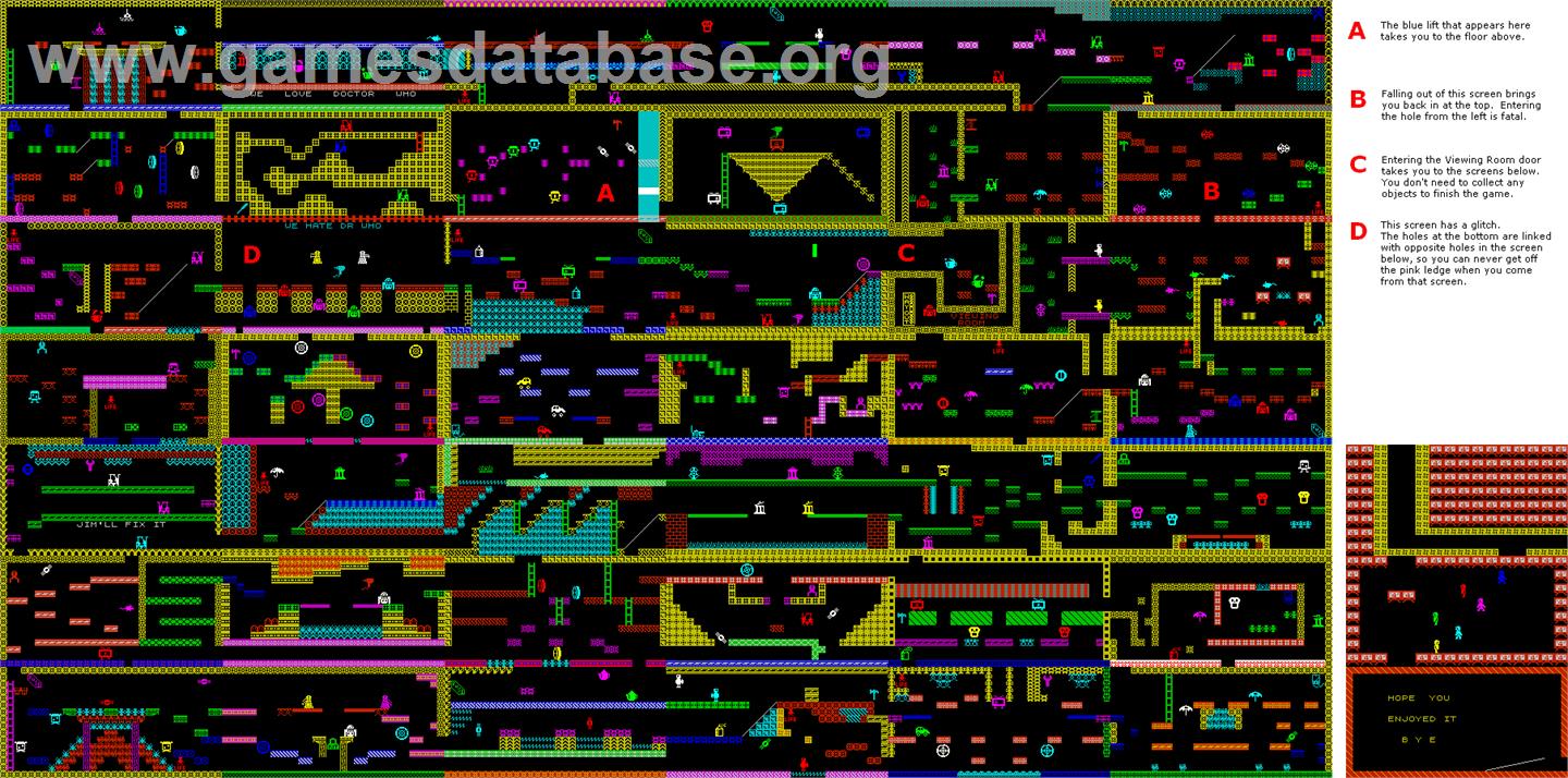 Witchfiend / Odd Job Eddie - Sinclair ZX Spectrum - Artwork - Map