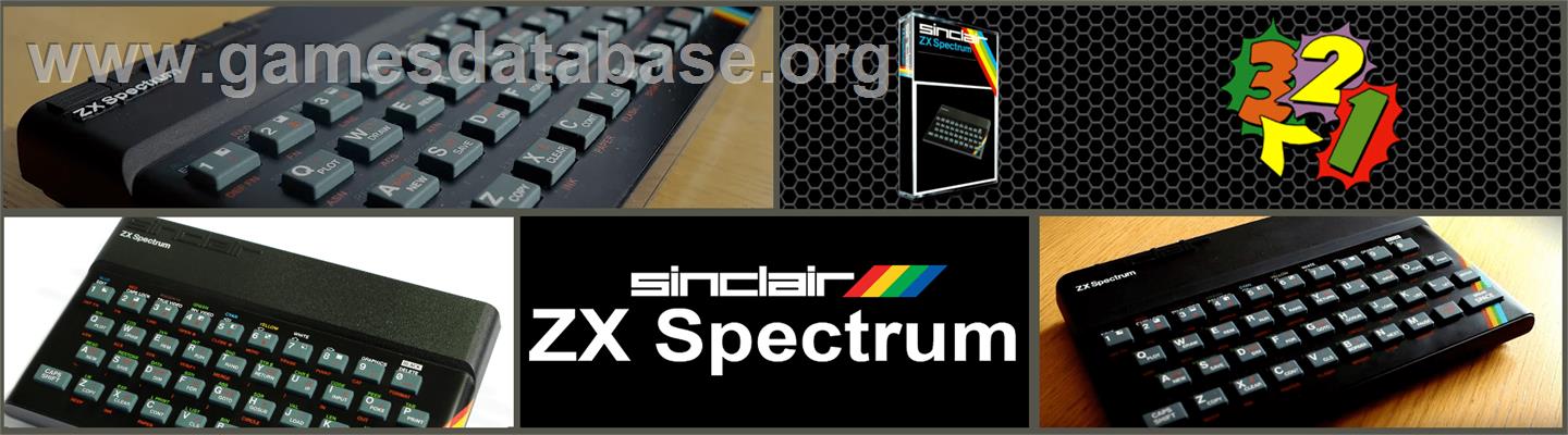 3-2-1 - Sinclair ZX Spectrum - Artwork - Marquee
