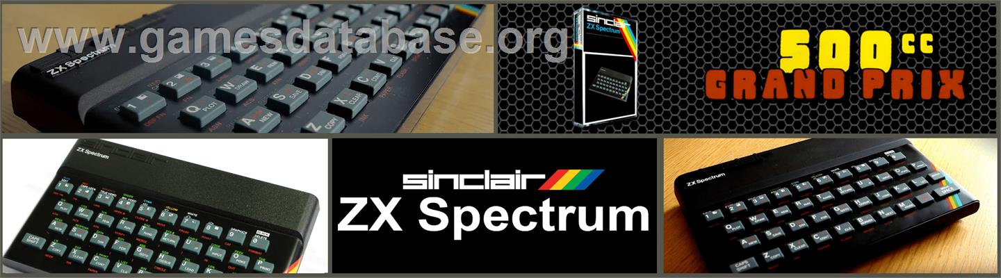 750cc Grand Prix - Sinclair ZX Spectrum - Artwork - Marquee