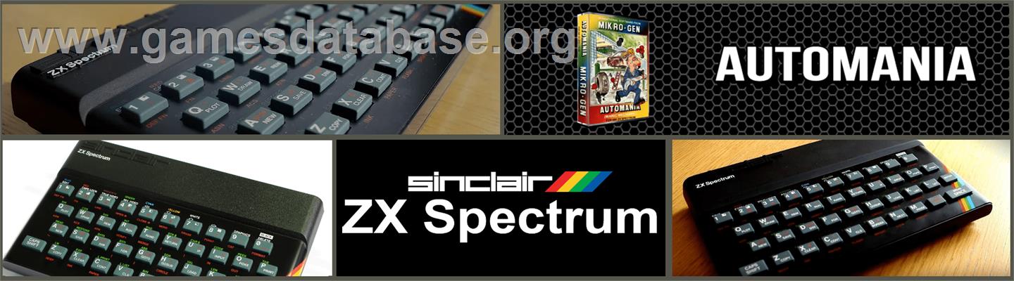 Automania - Sinclair ZX Spectrum - Artwork - Marquee