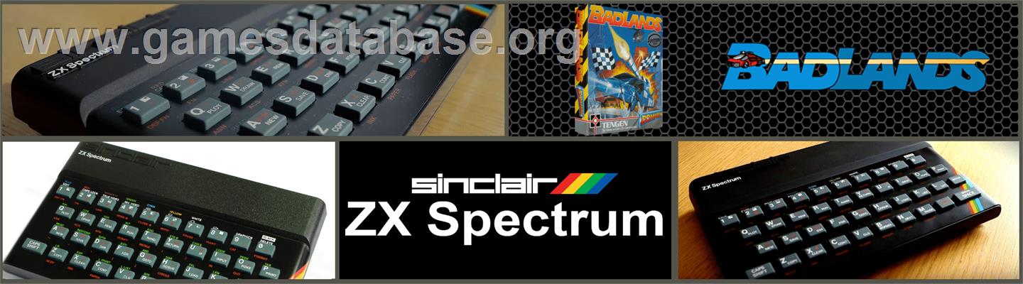 Badlands - Sinclair ZX Spectrum - Artwork - Marquee