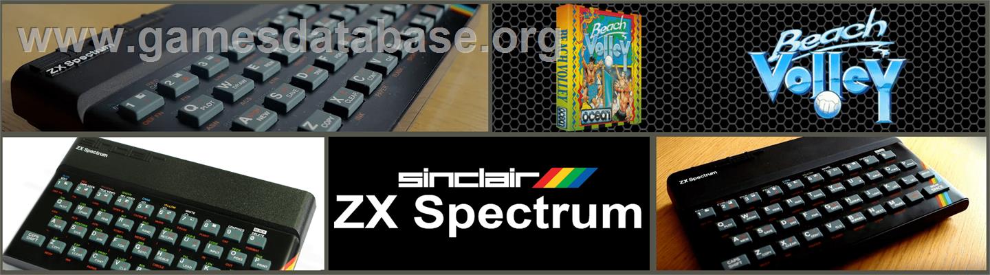 Beach Volley - Sinclair ZX Spectrum - Artwork - Marquee