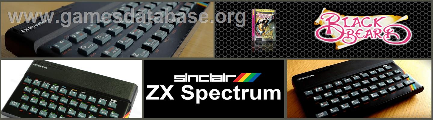Black Beard - Sinclair ZX Spectrum - Artwork - Marquee