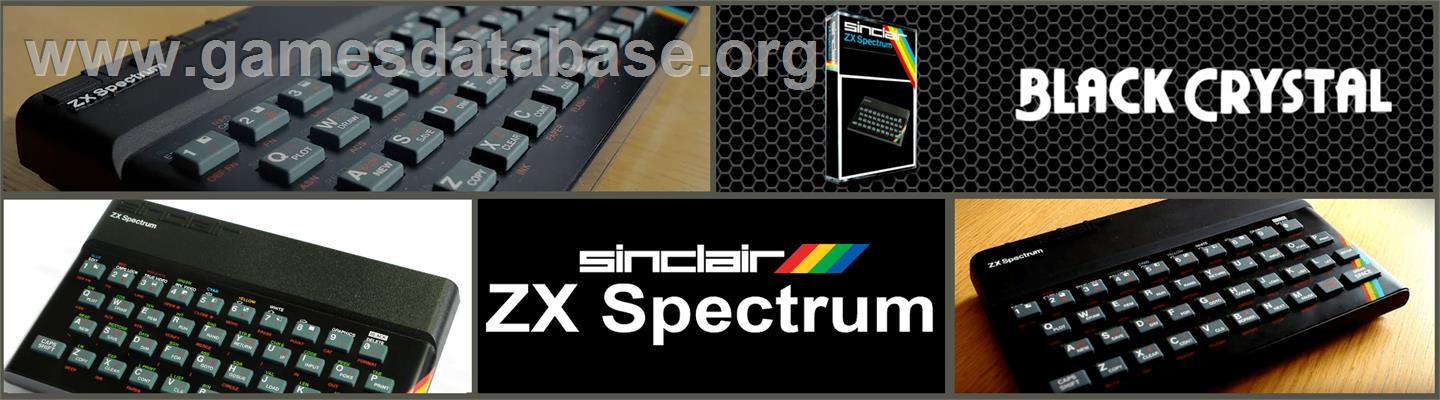 Black Crystal - Sinclair ZX Spectrum - Artwork - Marquee