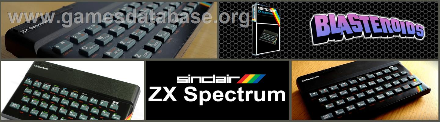 Blasteroids - Sinclair ZX Spectrum - Artwork - Marquee