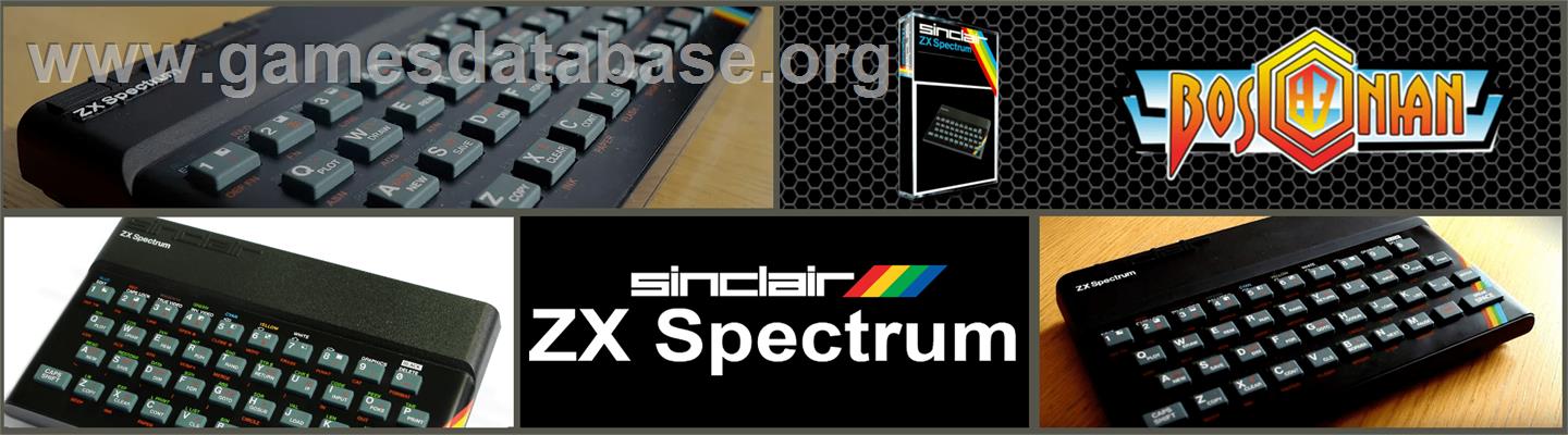 Bosconian '87 - Sinclair ZX Spectrum - Artwork - Marquee