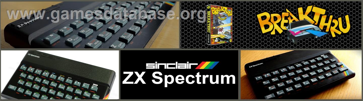Breakthru - Sinclair ZX Spectrum - Artwork - Marquee