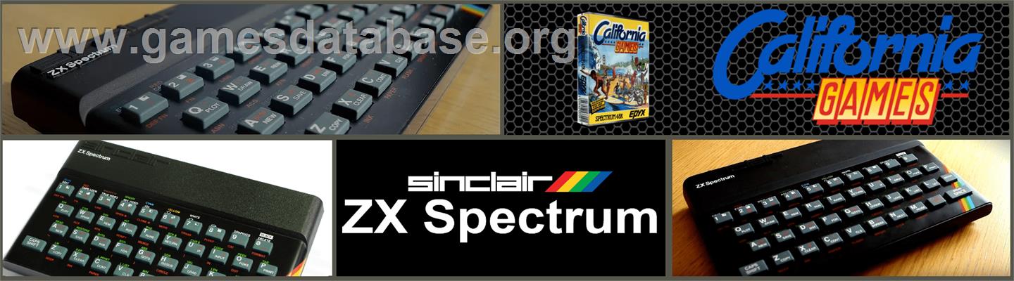 California Games - Sinclair ZX Spectrum - Artwork - Marquee