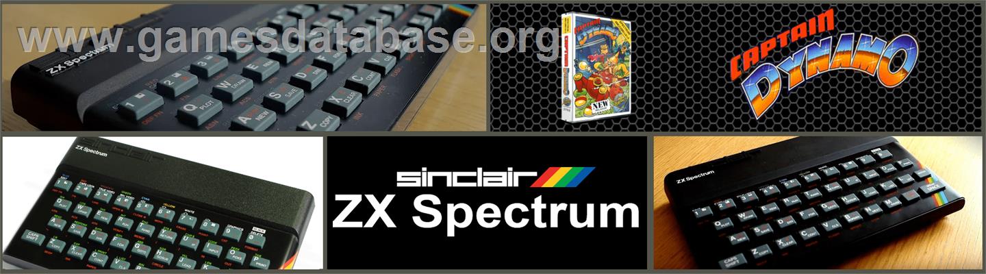 Captain Dynamo - Sinclair ZX Spectrum - Artwork - Marquee