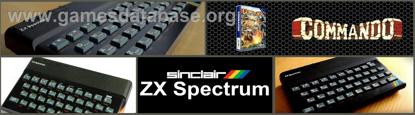Commando - Sinclair ZX Spectrum - Artwork - Marquee