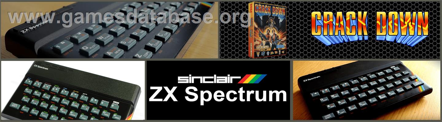 Crack Down - Sinclair ZX Spectrum - Artwork - Marquee