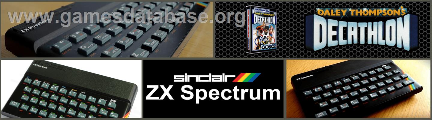 Daley Thompson's Decathlon - Sinclair ZX Spectrum - Artwork - Marquee