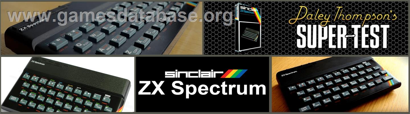 Daley Thompson's Supertest - Sinclair ZX Spectrum - Artwork - Marquee