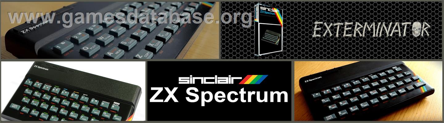 Exterminator - Sinclair ZX Spectrum - Artwork - Marquee