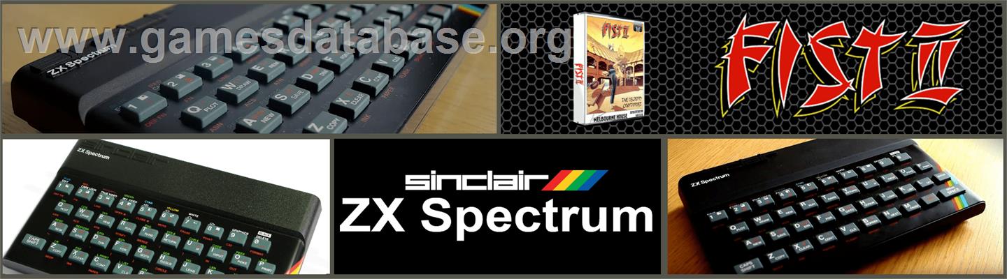 Fist II: The Legend Continues - Sinclair ZX Spectrum - Artwork - Marquee