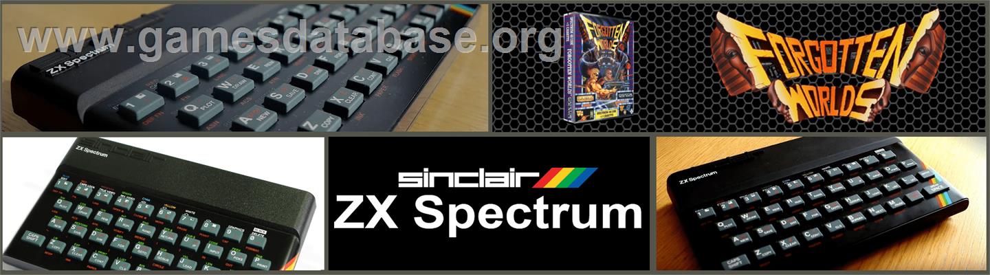 Forgotten Worlds - Sinclair ZX Spectrum - Artwork - Marquee