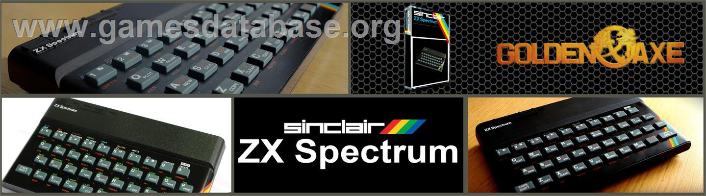 Golden Axe - Sinclair ZX Spectrum - Artwork - Marquee