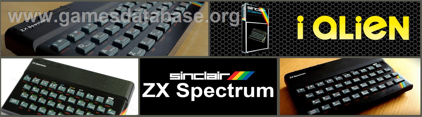 I-Alien - Sinclair ZX Spectrum - Artwork - Marquee