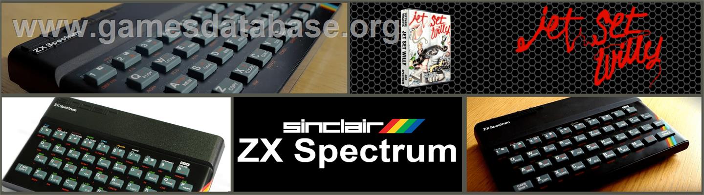 Jet Set Willy - Sinclair ZX Spectrum - Artwork - Marquee