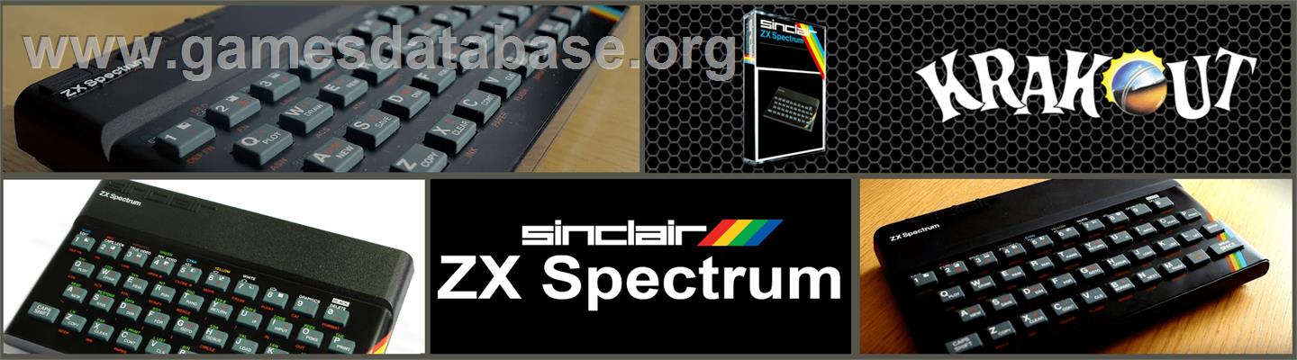 Krakout - Sinclair ZX Spectrum - Artwork - Marquee