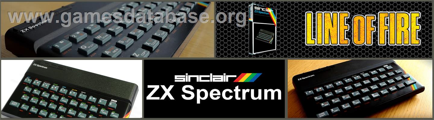 Line of Fire - Sinclair ZX Spectrum - Artwork - Marquee