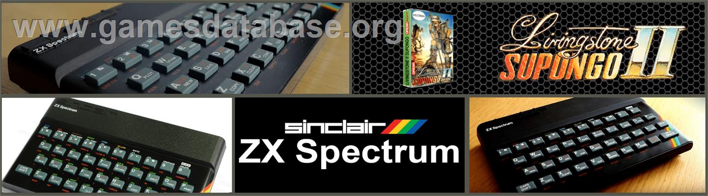 Livingstone Supongo 2 - Sinclair ZX Spectrum - Artwork - Marquee