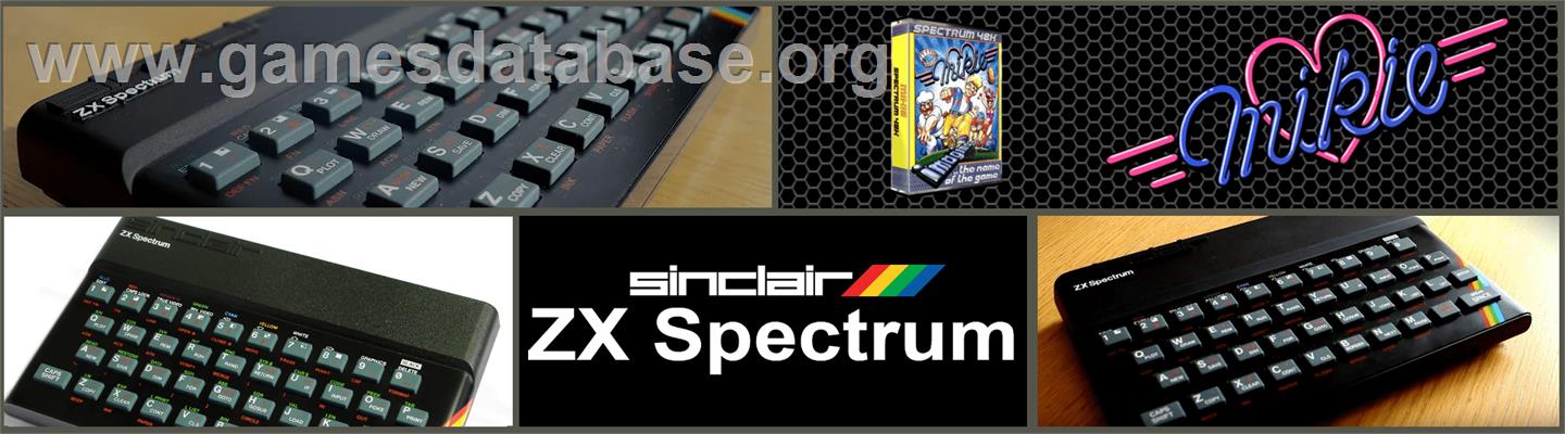 Mikie - Sinclair ZX Spectrum - Artwork - Marquee