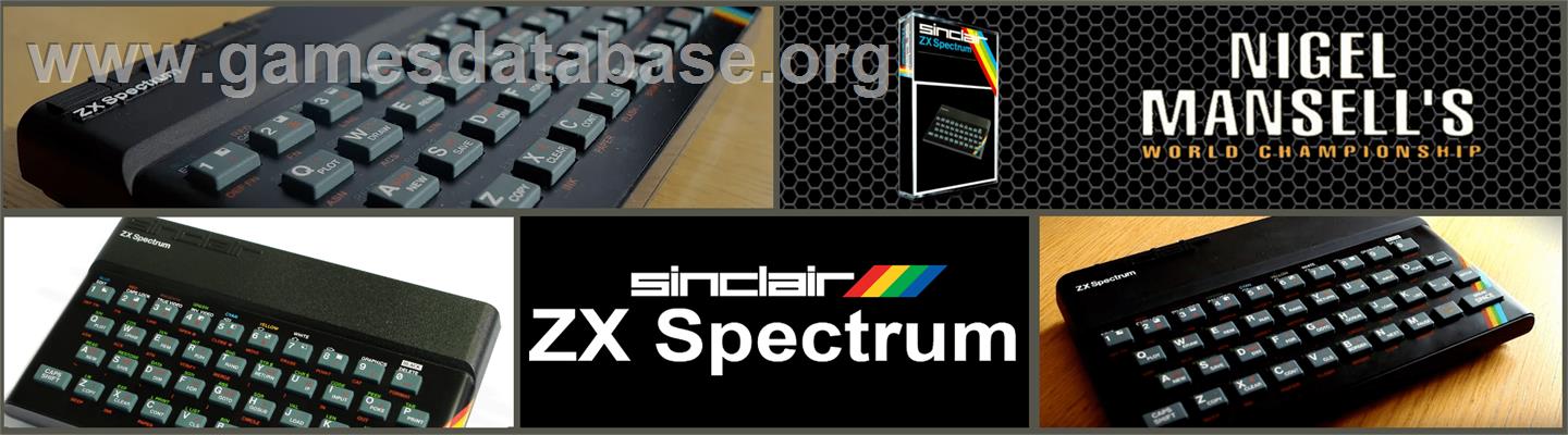 Nigel Mansell's World Championship - Sinclair ZX Spectrum - Artwork - Marquee