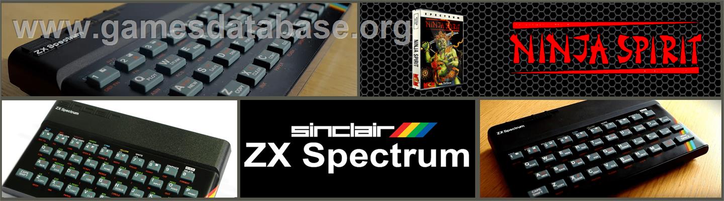 Ninja Spirit - Sinclair ZX Spectrum - Artwork - Marquee